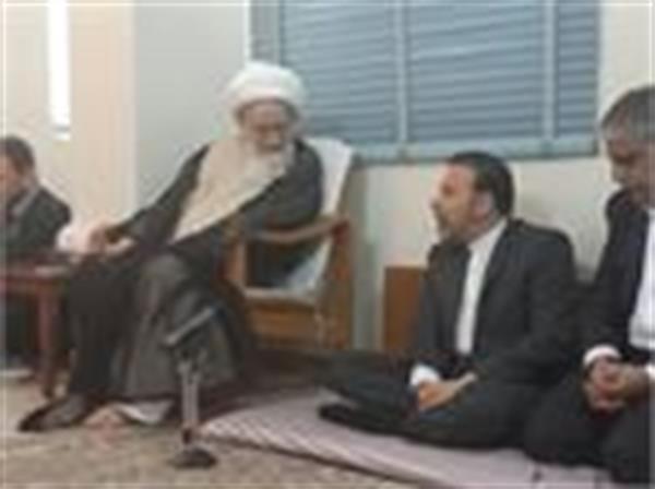 آیت الله صافی گلپایگانی در دیدار با وزیر ارتباطات و فناوری اطلاعات: همه باید با هم باشیم و به فکر مردم